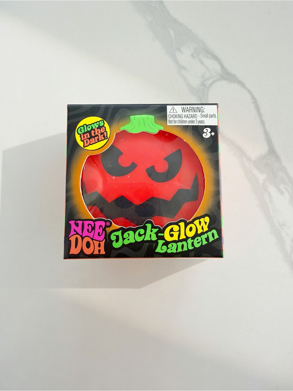 NEW NeeDoh Jack-Glow Lantern 🎃 Limited Edition Halloween Glow in the Dark RARE
